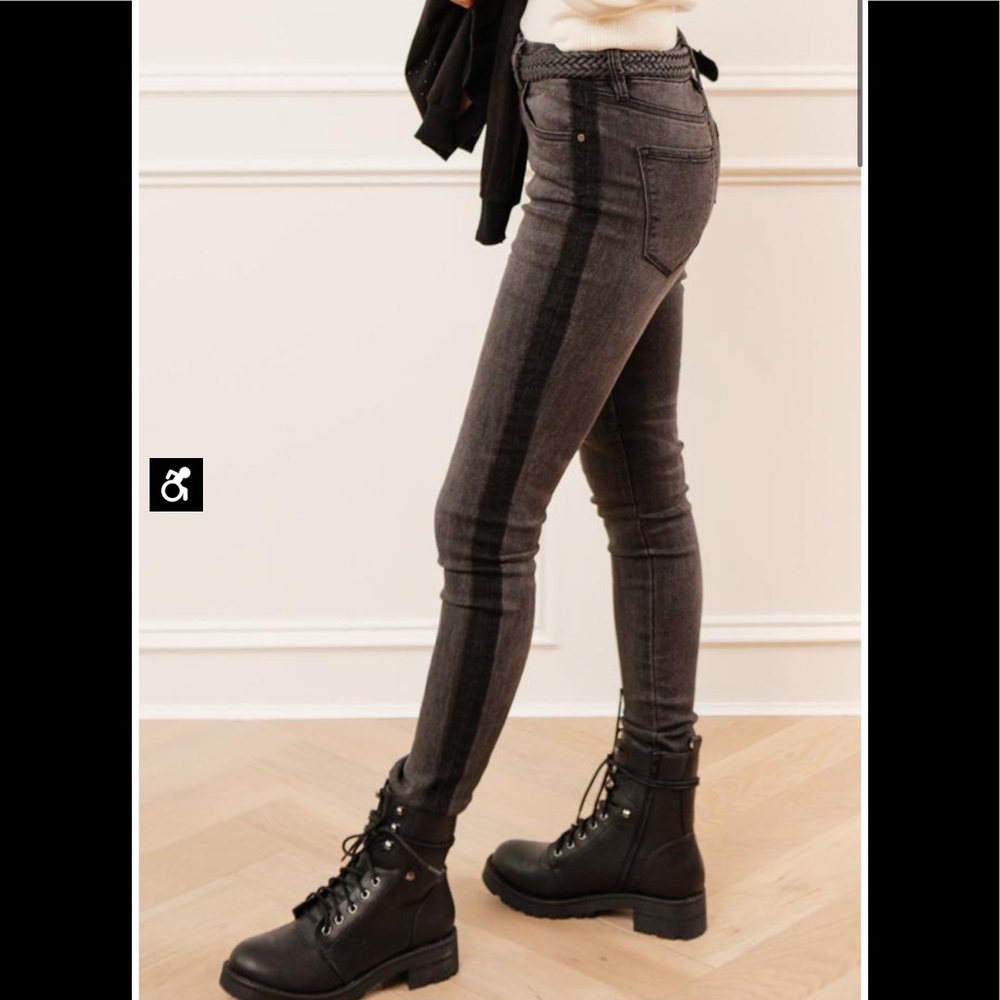 Bohme Tuxedo Strip Denim - Grey